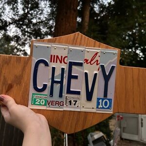 Chevy License Plate Art